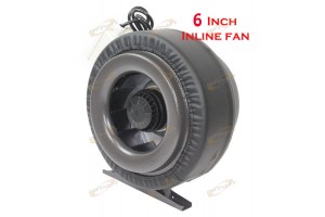 6" Inline Hydroponic Ventilation Fan Air Blower 400 CFM - 2890 RPM 110v